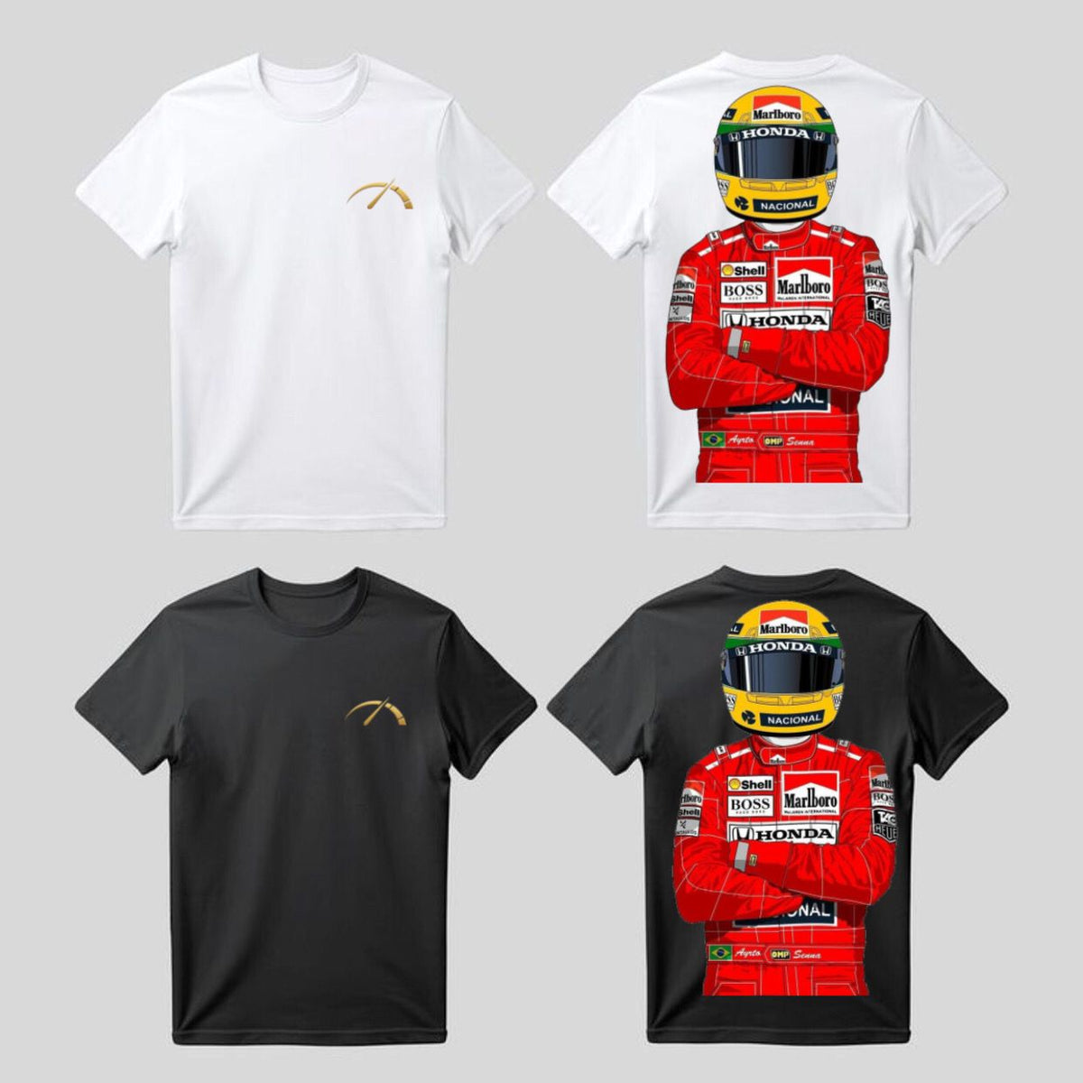 Camisa Honda Senna — O espírito da velocidade.